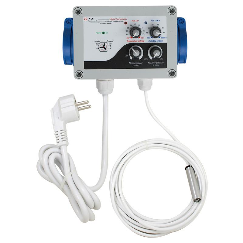 FC12-210EU-AC - GSE - FANCONTROLLER DIGITALE 2 CANALI TEMPERATURA, UMIDITA', VELOCITA' MINIMA E SOTTOPRESSIONE | 10A