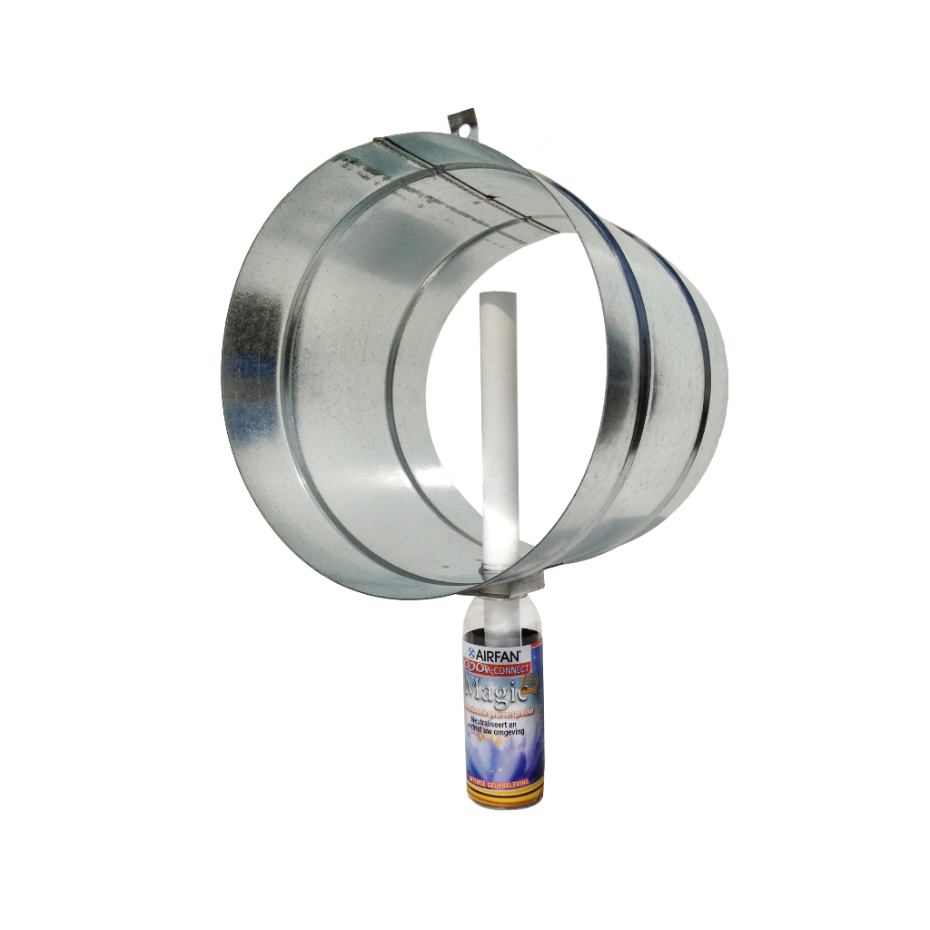 OC125 - ODOR-CONNECT 125MM CON DIFFUSORE AROMA E CONTENITORE OLIO ESSENZIALE 100ML