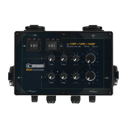 MC77 - CLI-MATE MULTI CONTROLLER 2 AMBIENTI VELOCITA' MINIMA, MASSIMA E ISTERESI 2X7A