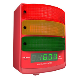AS-2 - TROLMASTER - STAZIONE DI ALLARME CO2 CON DISPLAY LED E SIRENA PER CARBON-X