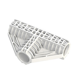 C25TR400 - SECRET JARDIN - ANGOLO COLLEGAMENTO A 3 ASSI FORMA T | Ø 25mm