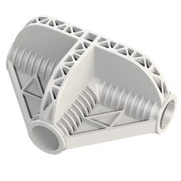 C30TR300 - SECRET JARDIN - ANGOLO COLLEGAMENTO A 3 ASSI FORMA T | Ø 30mm