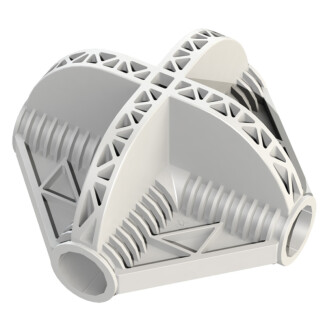 C30XR300 - SECRET JARDIN - ANGOLO COLLEGAMENTO A 4 ASSI FORMA X | Ø 30mm