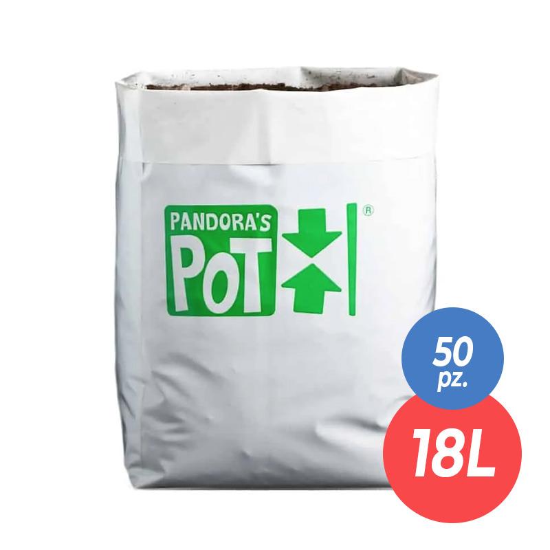 PP18L50 - PANDORA'S POT - VASO IN PLASTICA LEGGERA 50pz. | 22x24x47h cm - 18L