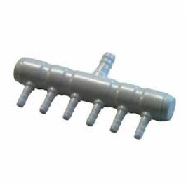 M09-014 - HAILEA - MANIFOLD IN PLASTICA CONNESSIONE INGRESSO 8mm USCITE 5mm | 6 USCITE