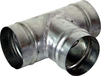 TM125ZN - VENTS - GIUNZIONE TEE PER CONDOTTE ARIA IN FERRO ZINCATO | Ø 125mm
