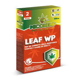 MHLI100 - MICOHEMP LEAF WP - FASE 2 RIPARA - 100G -  BIOSTIMOLANTE CON MICORRIZE PER LA PROTEZIONE DAI DANNI DA INSETTI
