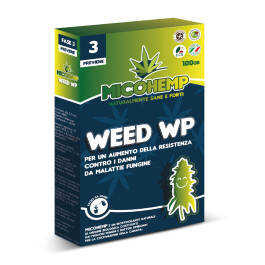 MHWE100 - MICOHEMP WEED WP - FASE 3 PREVIENE - 100G -  BIOSTIMOLANTE CON MICORRIZE PER PREVENZIONE MALATTIE FUNGINE