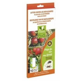 8240040001 - TRAPPOLA CROMOTROPICA  ADESIVA BIANCA CONTRO LA CIMICE DELLA FRAGOLA E TENTREDINE DEL MELO 10 PEZZI