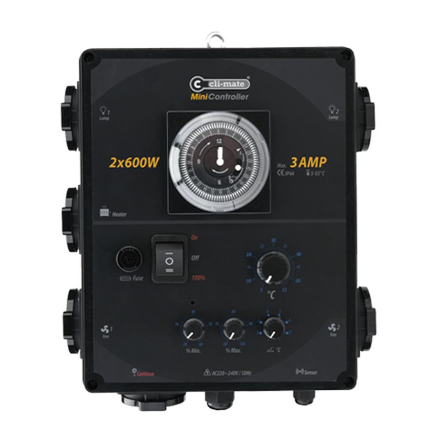 MH3 - CLI-MATE - MINI CONTROLLER | LUCI 2X600W  TEMPERATURA  |  3A