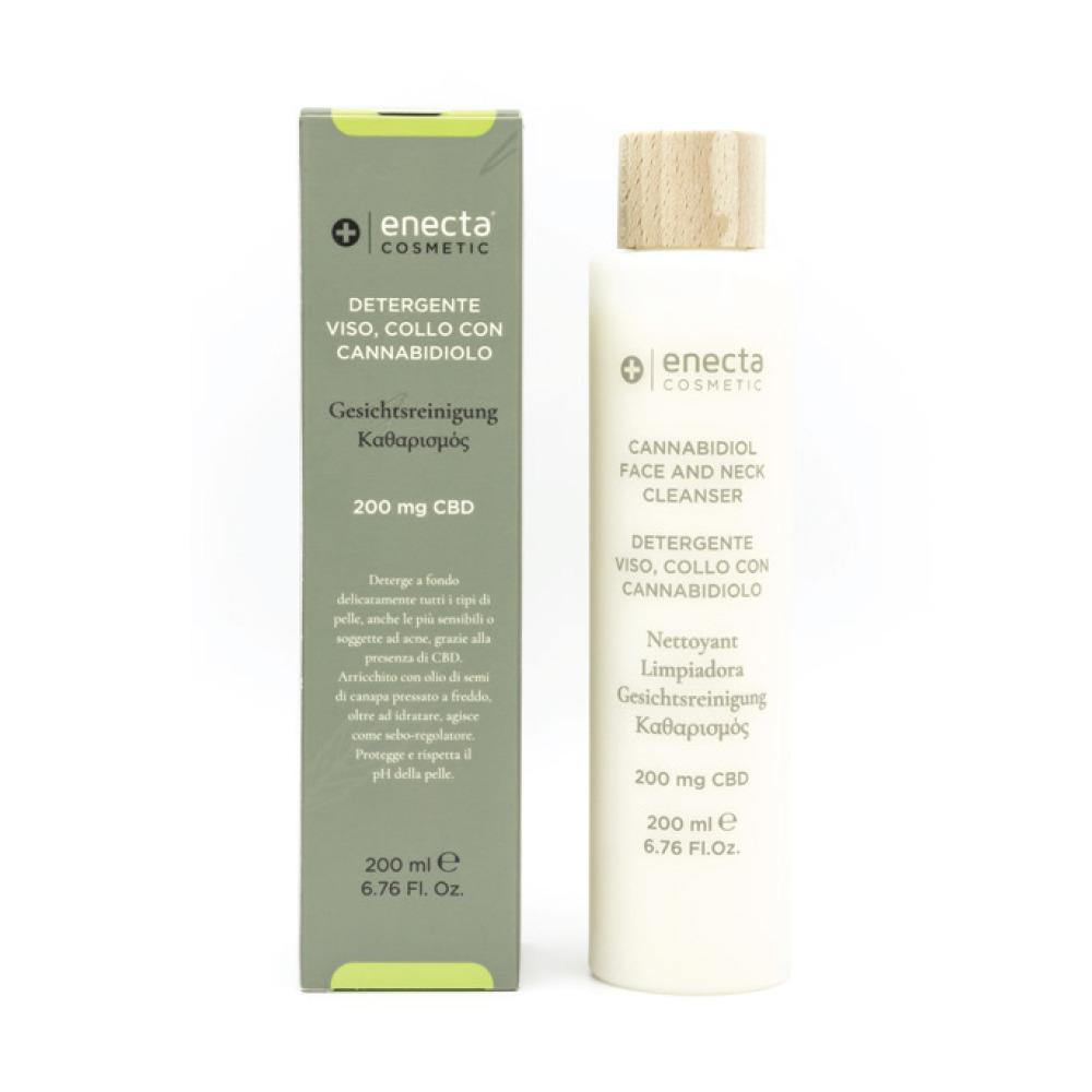 ENFANEC - ENECTA - DETERGENTE VISO COLLO CON CANNABIDIOLO | 200mg CBD | 200ml