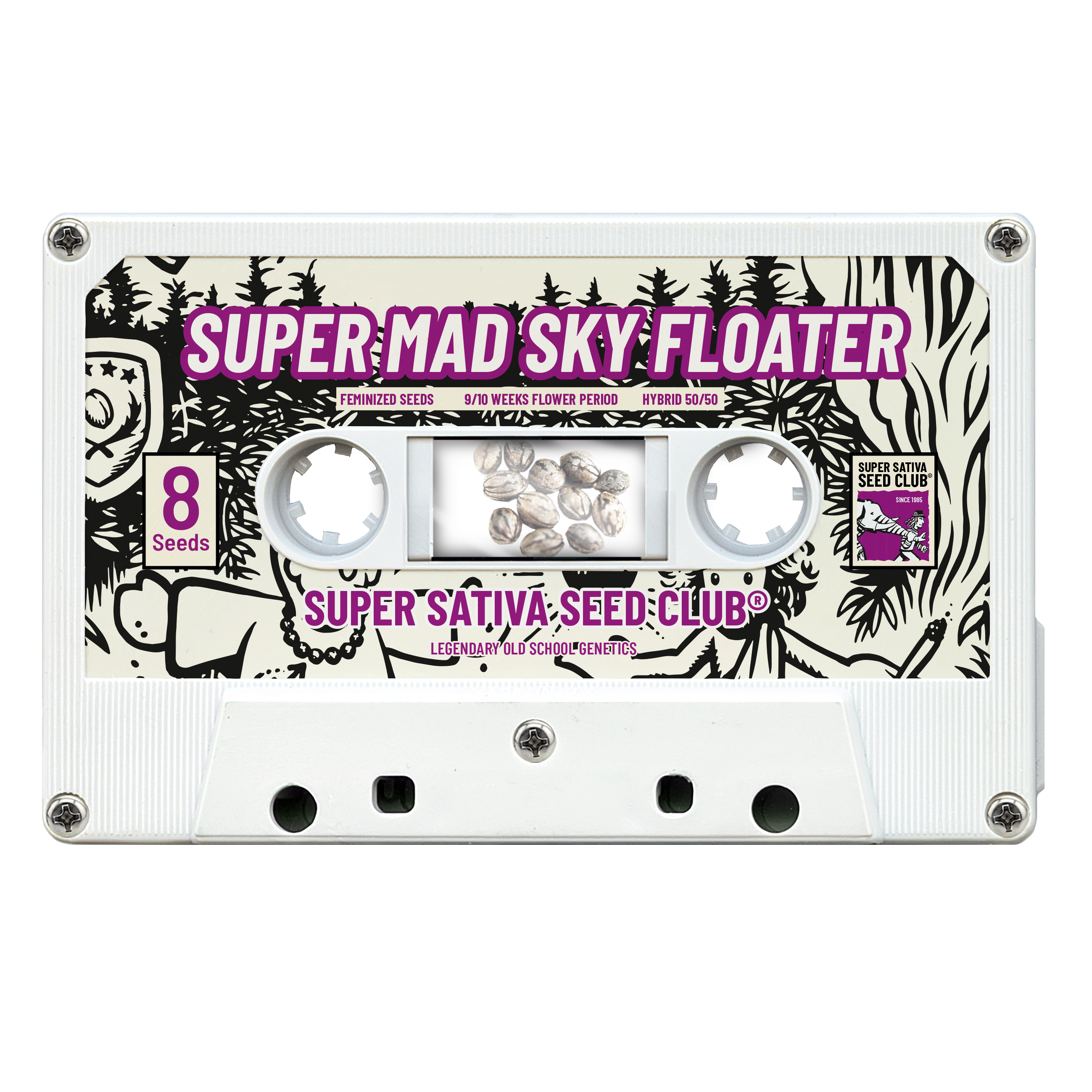 SSSC11081 - SUPER SATIVA SEED CLUB - SUPER MAD SKY FLOATER FEM | 8 SEMI Disponibili fino a fine scorte