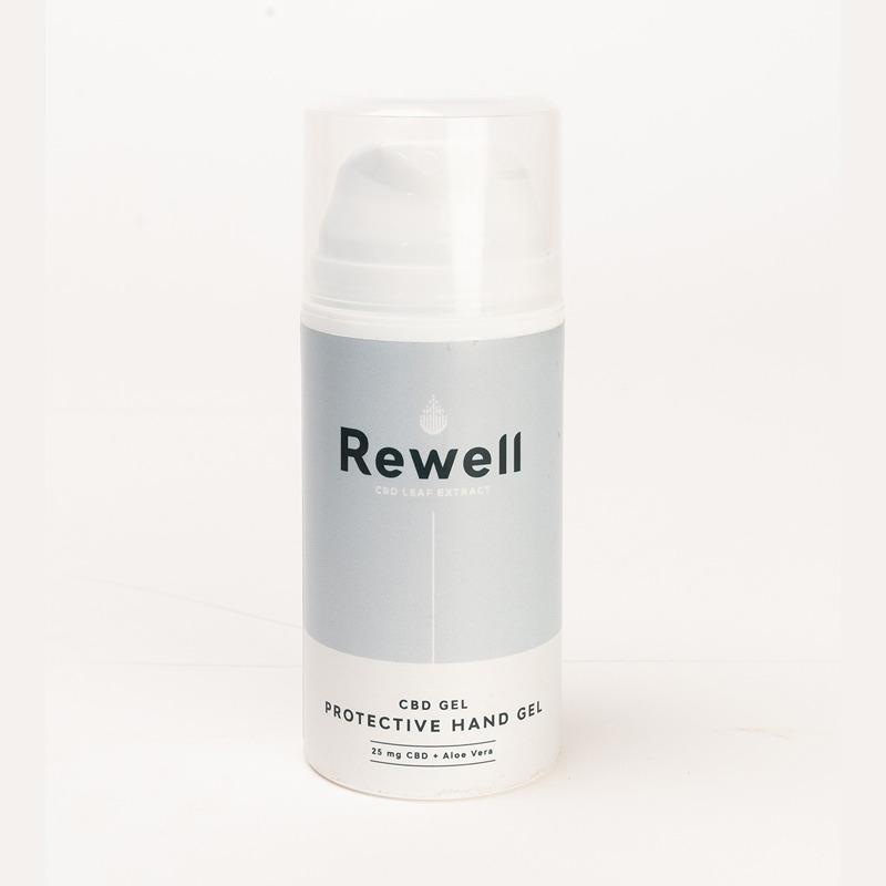 RE005 - REWELL - CBD PROTECTIVE HAND GEL | 100ml 25mg CBD + ALOE VERA