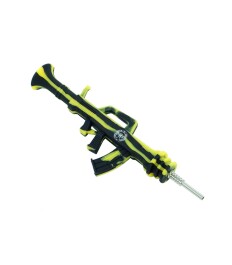 MAEX0151 - QNUBU - NECTAR COLLECTOR "AK47" IN SILICONE CON PUNTA IN TITANIO | 24 CM