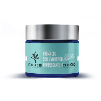 ITCSR - ITALIA CBD - CREMA SOLLIEVO RAPIDO RINFRESCANTE | 3% CBD | 50ml