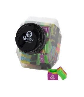 MAEX0159 - QNUBU - CONTENITORI IN SILICONE CON DISPLAY | CUBO 9ml 35pz