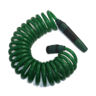 421142 - TUBO FLESSIBILE PER IRRIGAZIONE CON CONNESSIONI AD INNESTO RAPIDO E DIFFUSORE LUNGH. 7,5M