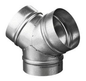 TMY125ZN - VENTS - RACCORDO A Y PER CONDOTTE IN FERRO ZINCATO | Ø 125mm