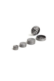 912194 - GRINDER ALLUMINIO 62MM 2 PARTI  GRIGIO